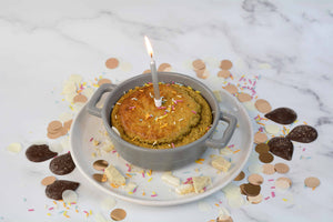 Birthday Cake Baked Oats