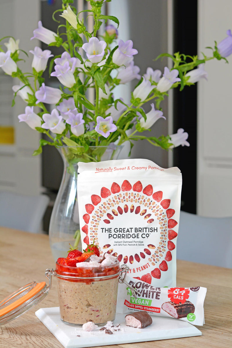 Homemade Strawberry Jam Overnight Oats The Great British Porridge Co