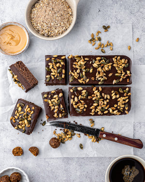 No Bake Maple Ganache Brownies