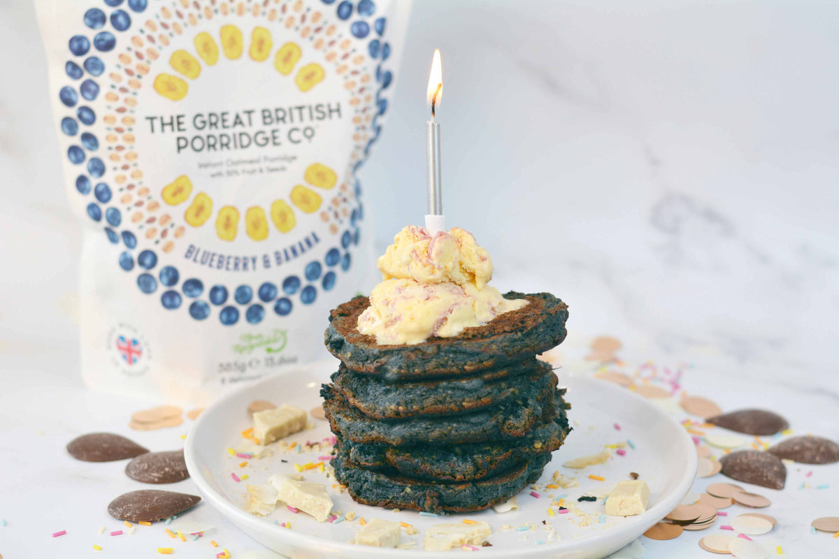 Blueberry & Banana Funfetti Birthday Pancakes The Great British