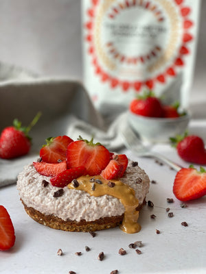 Strawberry Chia Cheesecake