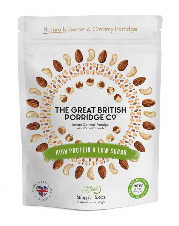 High Protein, Low Sugar Single Porridge Pouch