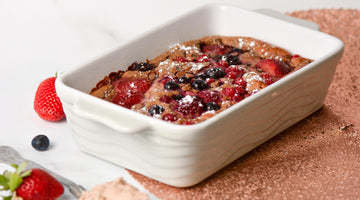 High Protein Chocolate & Red Berry Baked Oats