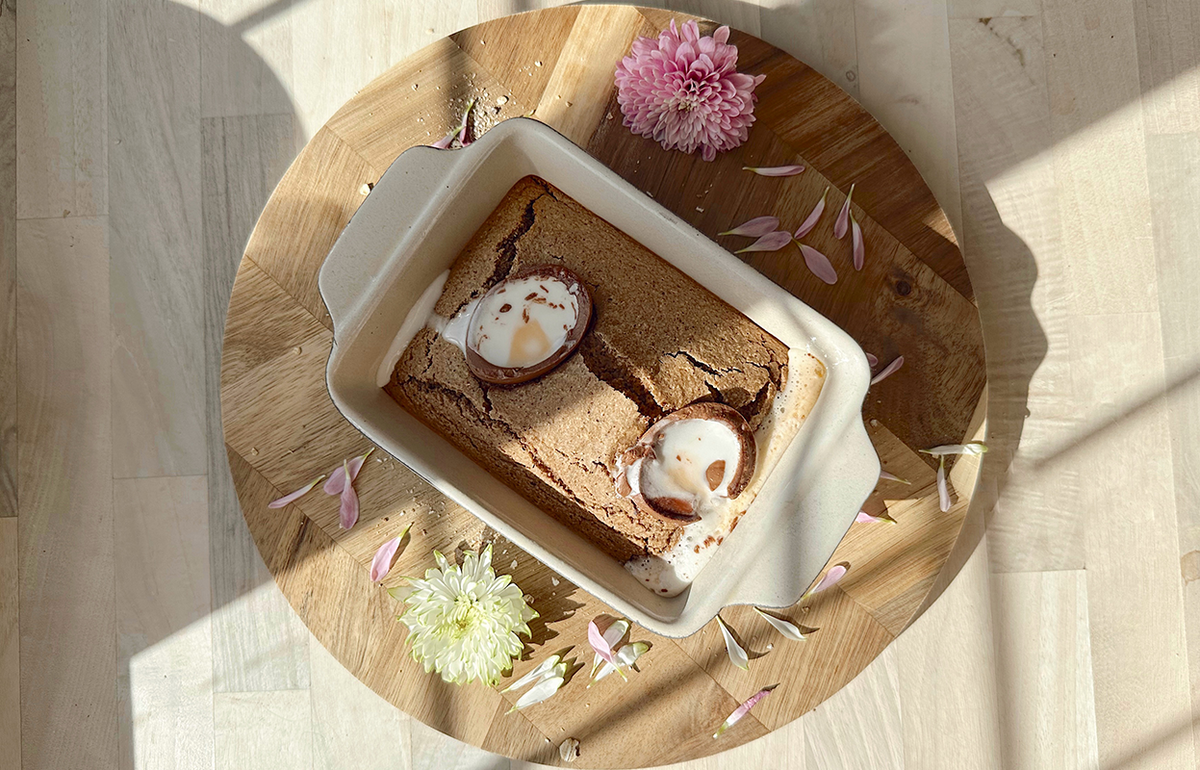 Easter Creme Egg Baked Oats The Great British Porridge Co