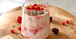 White Chocolate Cheesecake Overnight Oats