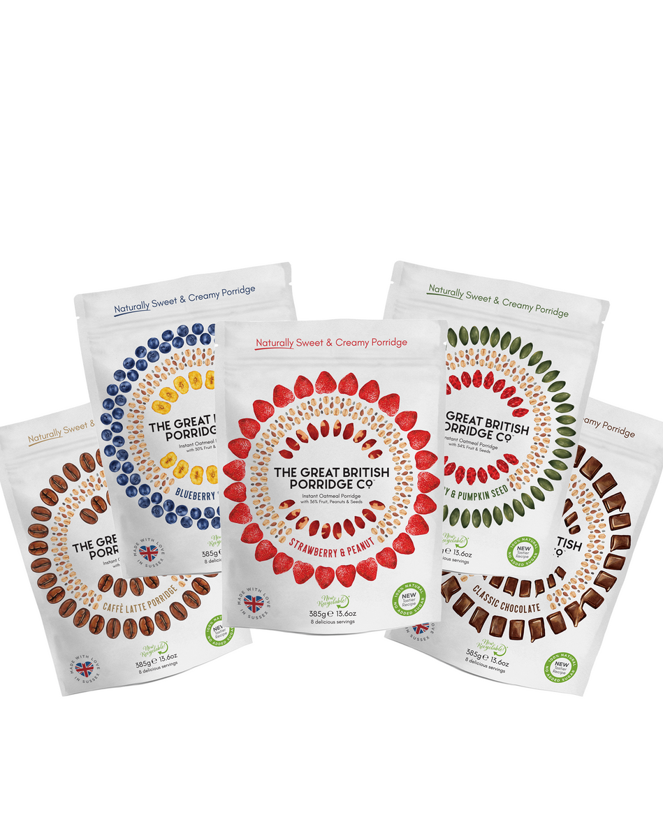 TGBPCO GF Porridge 5 Pouch Starter Pack - Ready in 60 Seconds – The ...