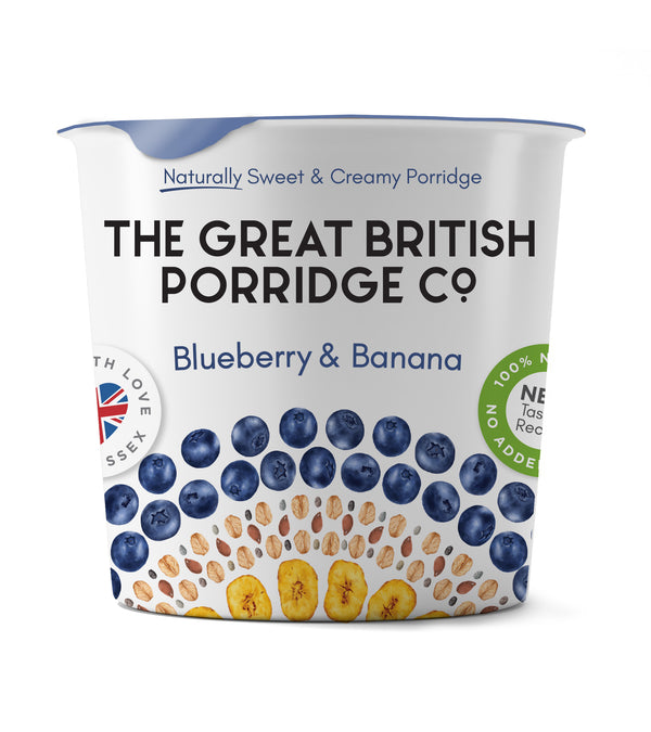 Blueberry & Banana Porridge Pots